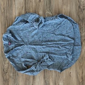 EUC Linen blend long sleeve coverup